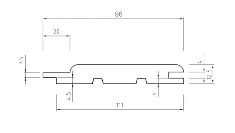 Boazeria o profilu E Softline 12x96 - 